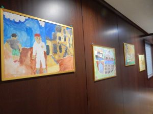 チュニジア,大使館,鳥カゴ,モザイク画,デザートローズ,シディブザイド